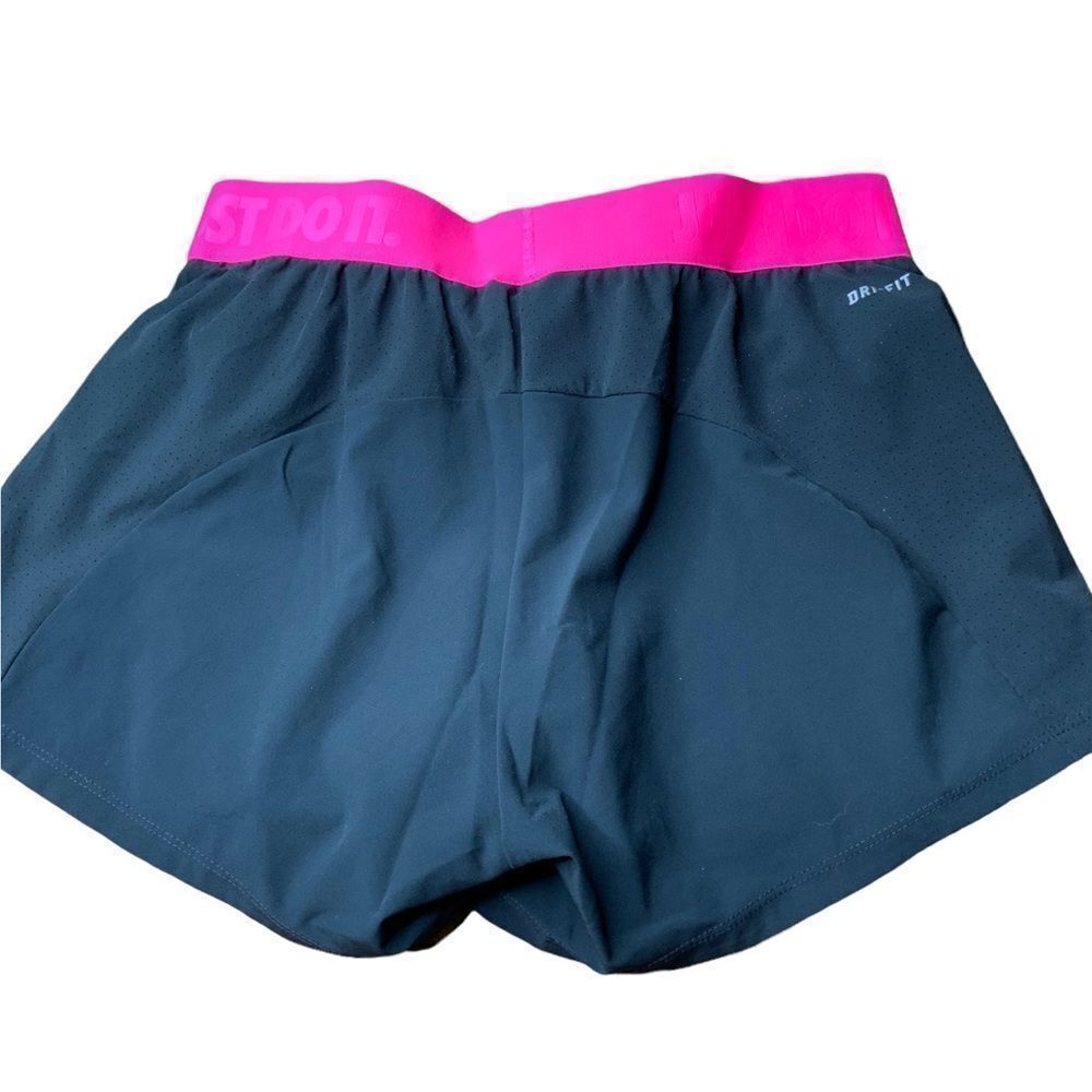 NIKE Dri Fit Black Pink Lined Running Shorts Size XS - Picture 4 of 11